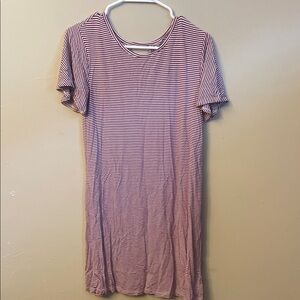 Old Navy Red and White Striped Dress 5/$50